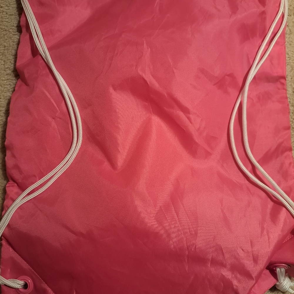 NWOT Adidas gym bag. Hot Pink. Drawstring No Rips or Tears. Excellent condition - Picture 2 of 2